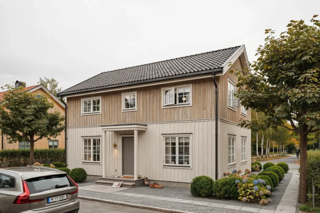 fasadrenovering med till ggsisolering och ny tr panel i jakobsberg